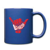 Brazilian Jiu Jitsu, BJJ, Jiu Jitsu - Lets roll mug - BJJ Coffee Cup BJJ Coffee Mug (11oz) Black Full Color Mug - royal blue