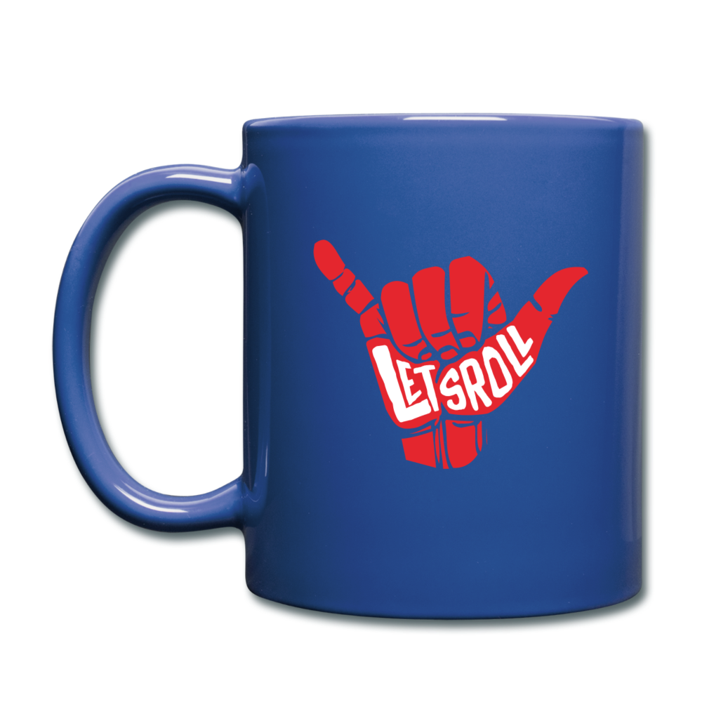 Brazilian Jiu Jitsu, BJJ, Jiu Jitsu - Lets roll mug - BJJ Coffee Cup BJJ Coffee Mug (11oz) Black Full Color Mug - royal blue