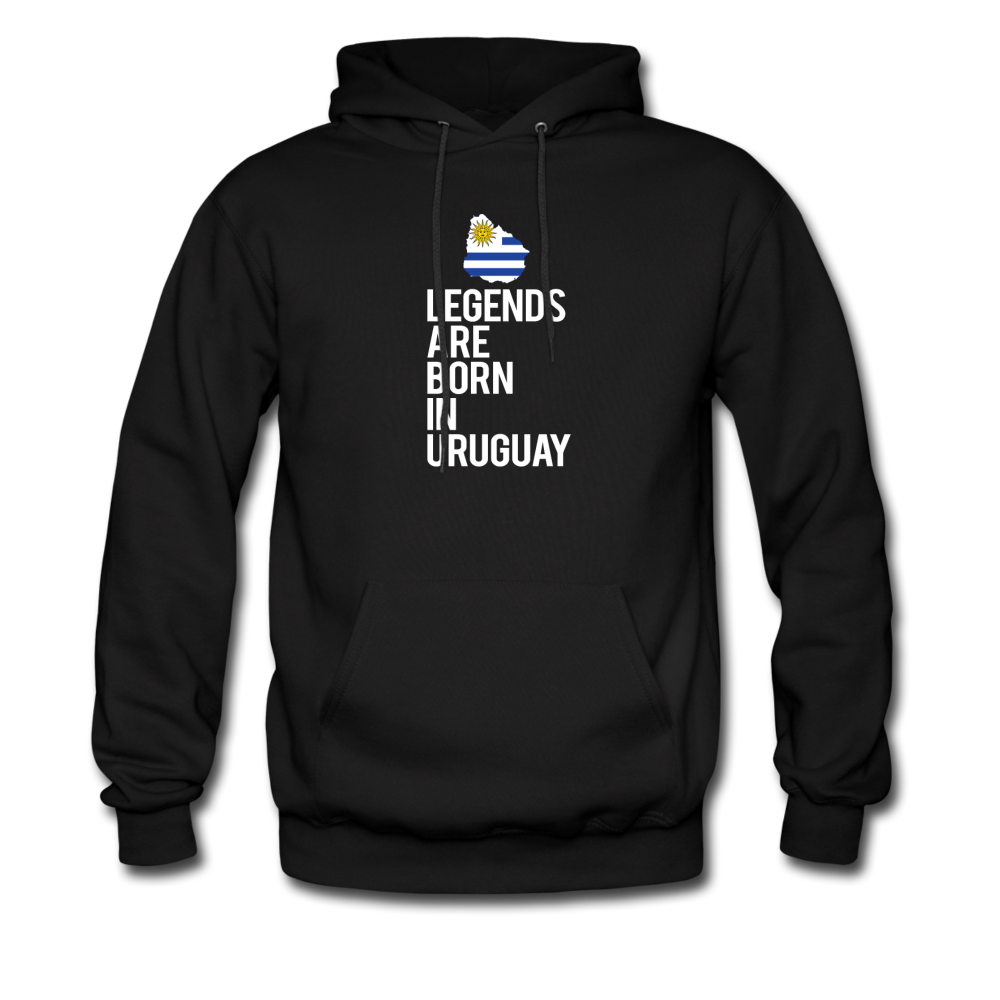 Legends are born in Uruguay Unisex Hoodie - black