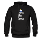 Legends are born in Uruguay Unisex Hoodie - black