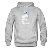 Legends are born in Uruguay Unisex Hoodie - heather gray