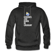 Legends are born in Uruguay Unisex Hoodie - charcoal grey