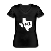 Texas V-Neck T-Shirt - black