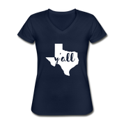 Texas V-Neck T-Shirt - navy