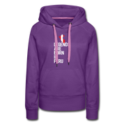 Legends are born in Peru Women's Premium Hoodie - purple