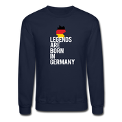 Legends are born in Germany Crewneck Sweatshirt - navy
