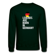 Legends are born in Germany Crewneck Sweatshirt - forest green
