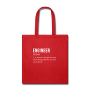 Engineer - noun Tote Bag - red