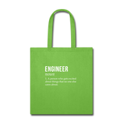 Engineer - noun Tote Bag - lime green