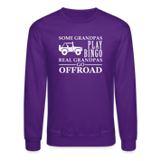 Some Grandpas play bingo, real Grandpas go Off-road Crewneck Sweatshirt - purple