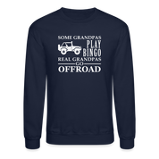 Some Grandpas play bingo, real Grandpas go Off-road Crewneck Sweatshirt - navy