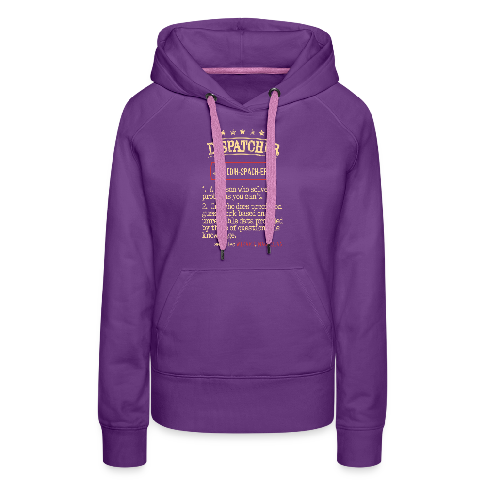 Dispatcher see also WIZARD, MAGICIAN Women’s Premium Hoodie - purple
