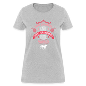Some grandmas knit real grandmas ride horses Women's T-Shirt - heather gray