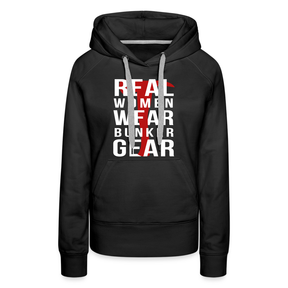 [SPOD] Firefighter Hoodie - Real Women wear Bunker Gear Women's Hoodie Gift - black