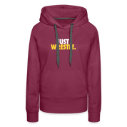Just Wrestle Women’s Premium Hoodie - burgundy