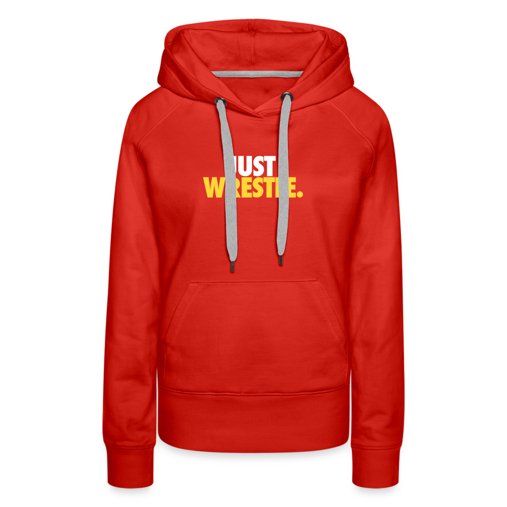 Just Wrestle Women’s Premium Hoodie - red
