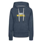 Just Wrestle Women’s Premium Hoodie - heather denim