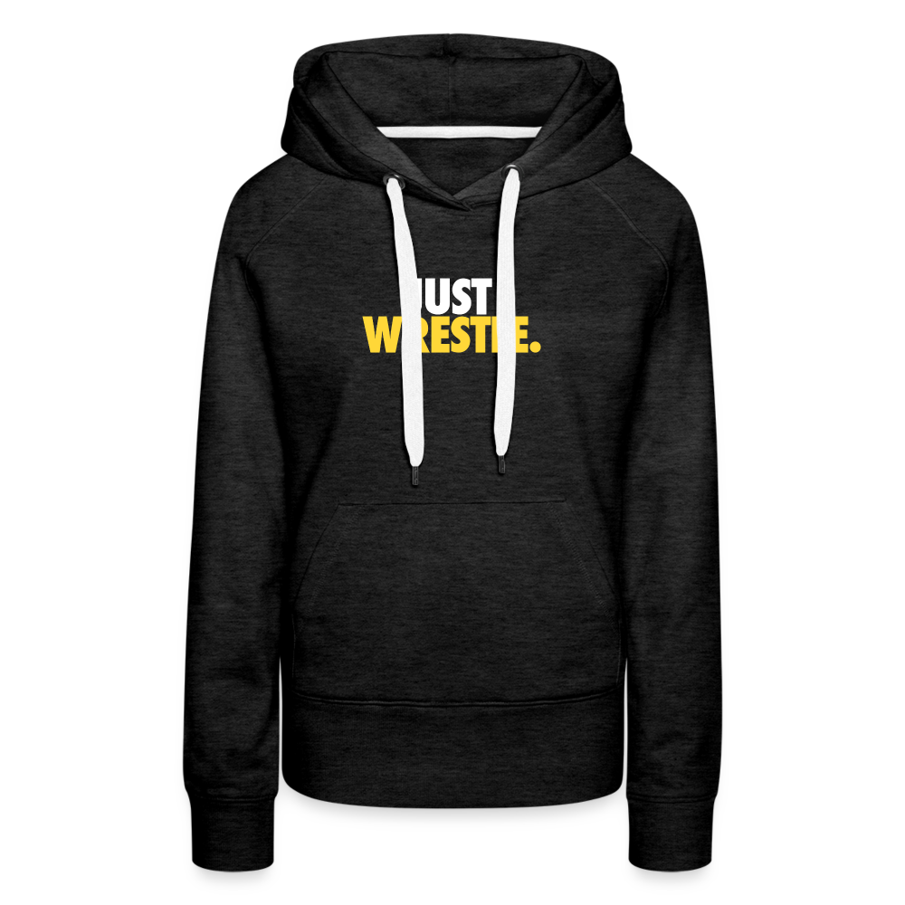Just Wrestle Women’s Premium Hoodie - charcoal grey