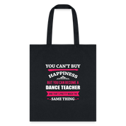 Dance Teacher Tote Bag - black