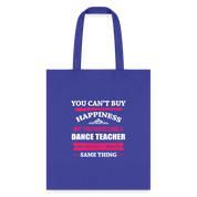 Dance Teacher Tote Bag - royal blue