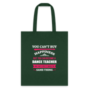 Dance Teacher Tote Bag - forest green