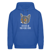 I mustache you a question! Men's Hoodie - royal blue