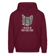 I mustache you a question! Men's Hoodie - burgundy