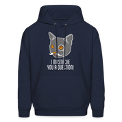 I mustache you a question! Men's Hoodie - navy