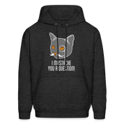 I mustache you a question! Men's Hoodie - charcoal grey