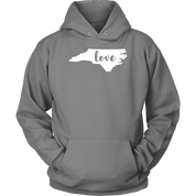 North Carolina Love Gift, Unisex Hoodie