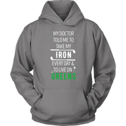 Golf My doctor told me to take my iron every day Gift, Unisex Longsleeve, Hoodie, Crewneck long sleeve, Sweatshirt, Jersey
