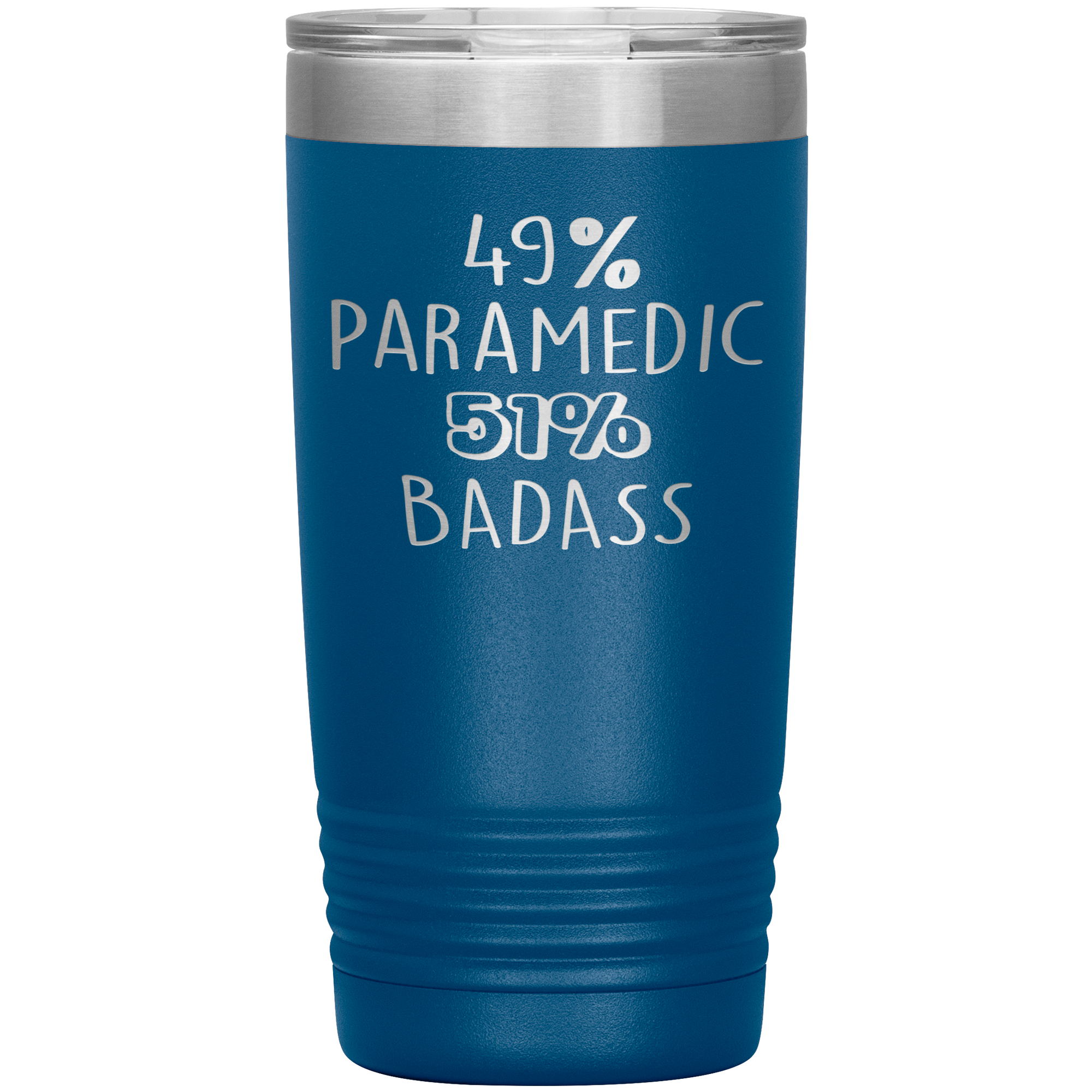 Paramedic Gift, 49% Paramedic, Badass, 20oz Tumbler, Travel mug, Coffee Tumbler, Present for Paramedic Colleague