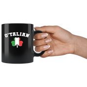 Mug Italian-American, Italian Heritage - O'talian mug - Italian Mugs Italian Coffee Mugs (11oz) Black