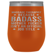 Massage Therapist Gift, Massage Therapist badass, 12oz Tumbler, Travel mug, Coffee Tumbler, Present for Massage Therapist Colleague