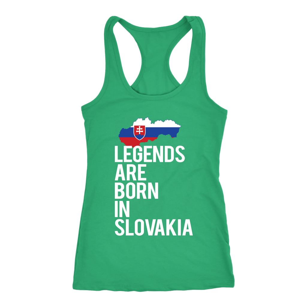 Slovakia Gift-Legends are born in Slovakia-Women tank top, Racerback, Men Tank top, Nationality gift, Country tank top