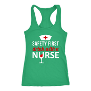 Safety First drink with a nurse