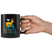 Mug Veterinarian mug - Veterinarians were created because animals need heroes too mug - coffee mug Veterinary coffee cup Black (11oz)