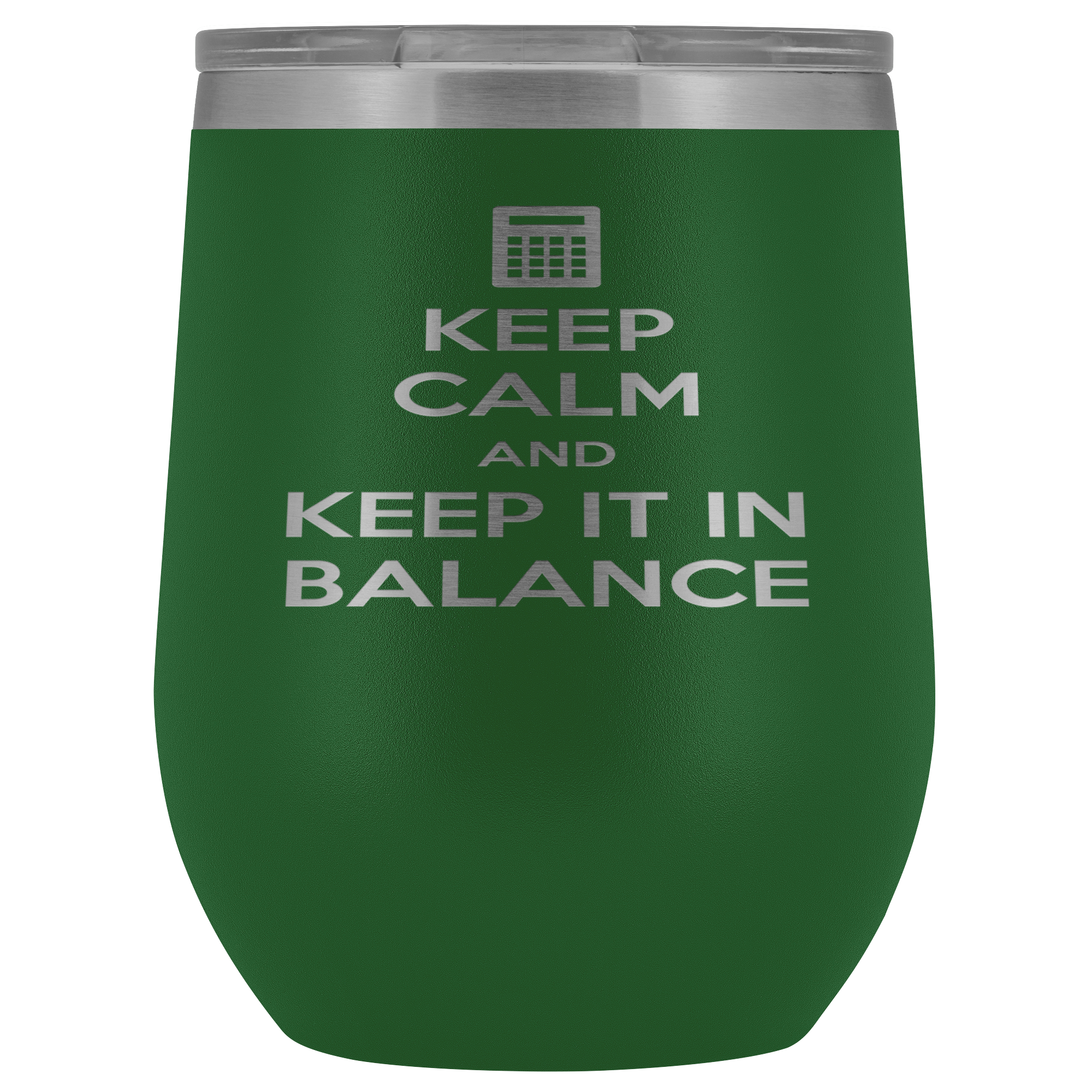Accountant Gift, Keep calm and keep it in balance, 12 Tumbler, Travel mug, Coffee Tumbler, Tea Tumbler