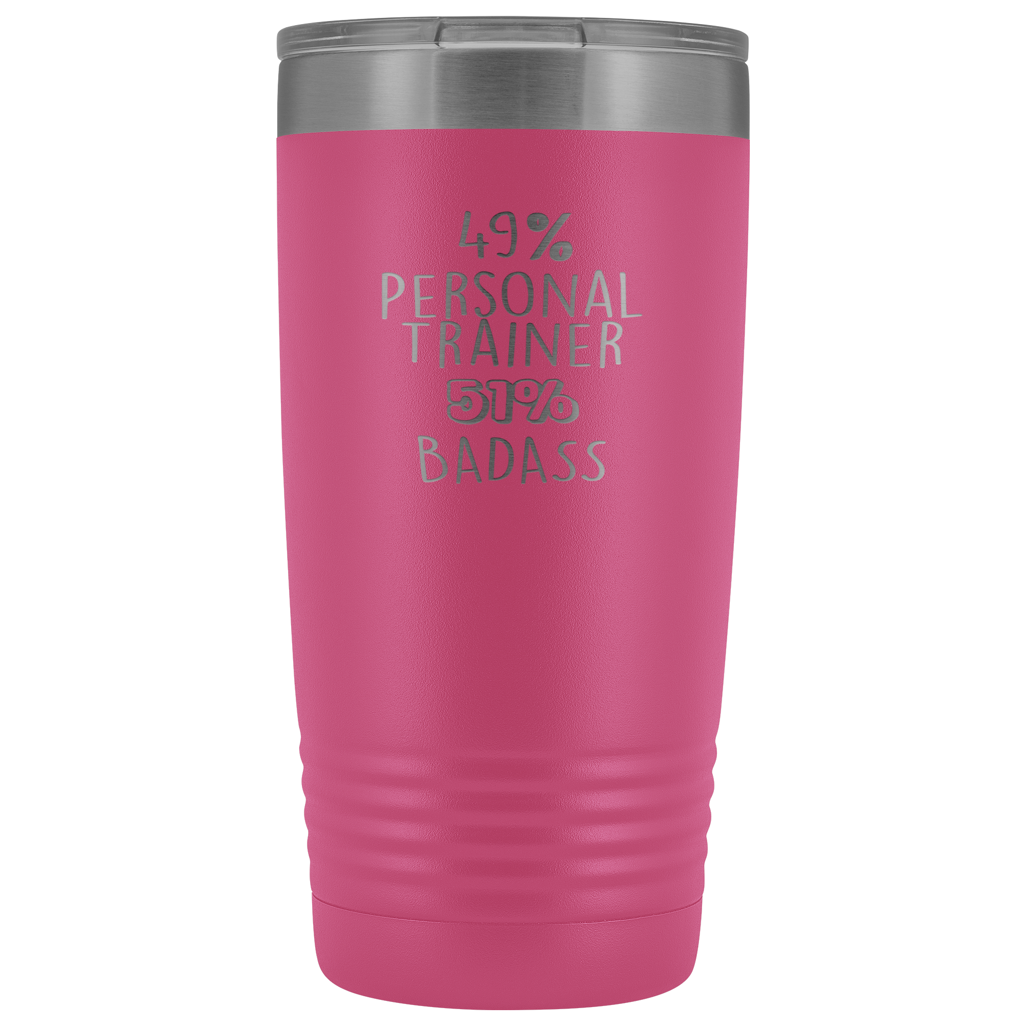 Personal Trainer Gift, 49% Personal Trainer, Badass, 20oz Tumbler, Travel mug, Coffee Tumbler, Present for Personal Trainer Colleague