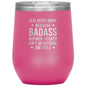 Real Estate Agent Gift, Real Estate Agent badass, Vacuum Tumbler, Travel mug, Coffee Tumbler, Present for Real Estate Agent Colleague
