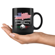 American-Italian Mug,Italian-American - American grown with Italian  roots-Coffee Mug, Tea Cup