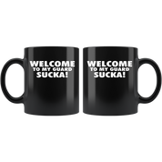 Mug Brazilian Jiu Jitsu BJJ - Welcome to my guard sucka! mug - BJJ Coffee Cup BJJ Coffee Mug (11oz) Black