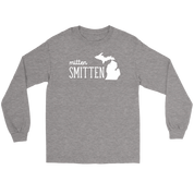 Michigan Mitten smitten Gift, Unisex Longsleeve, Hoodie, Crewneck long sleeve, Sweatshirt, Jersey
