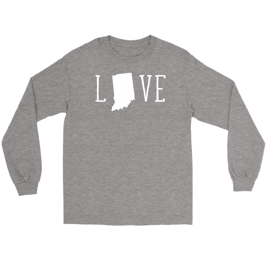 Indiana Love Gift, Unisex Longsleeve