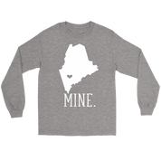 Maine Mine. Gift, Unisex Longsleeve, Hoodie, Crewneck long sleeve, Sweatshirt, Jersey