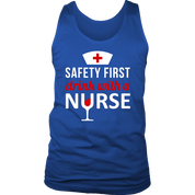 Safety First drink with a nurse