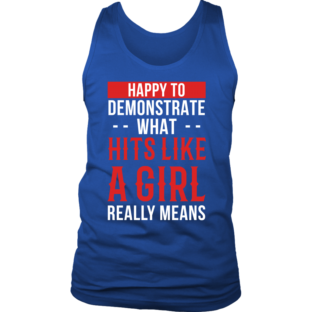 Happy to demonstrate hits like a girl