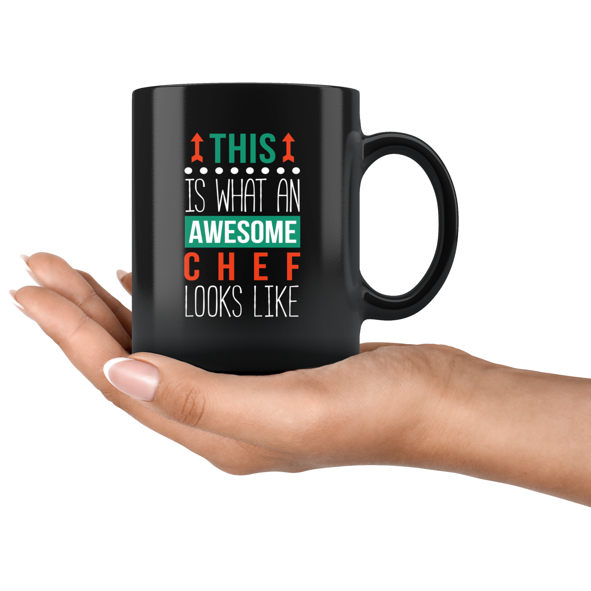 Mug Chef gifts Chef mug - Awesome Chef looks like mug - Chef coffee mug Chef coffee cup (11oz) Black