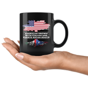 American-Italian Mug,Italian-Puerto Rican Roots - American grown with Italian and Puerto Rican roots-Coffe Mug, Tea Cup