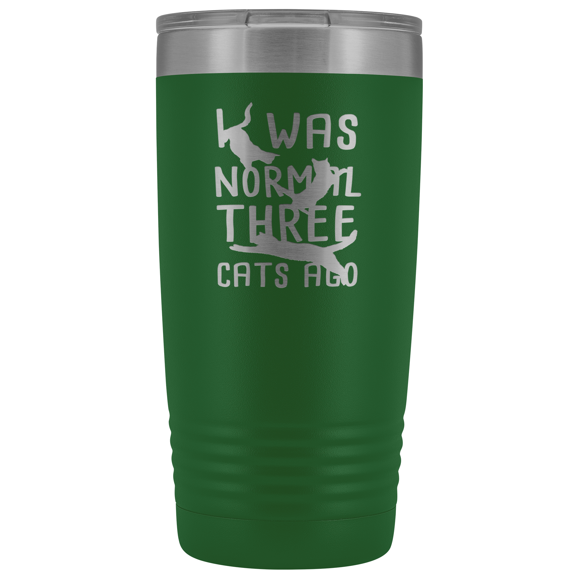 Cats Gift, I was normal three cats ago, 20oz Tumbler, Travel mug, Coffee Tumbler, Tea Tumbler